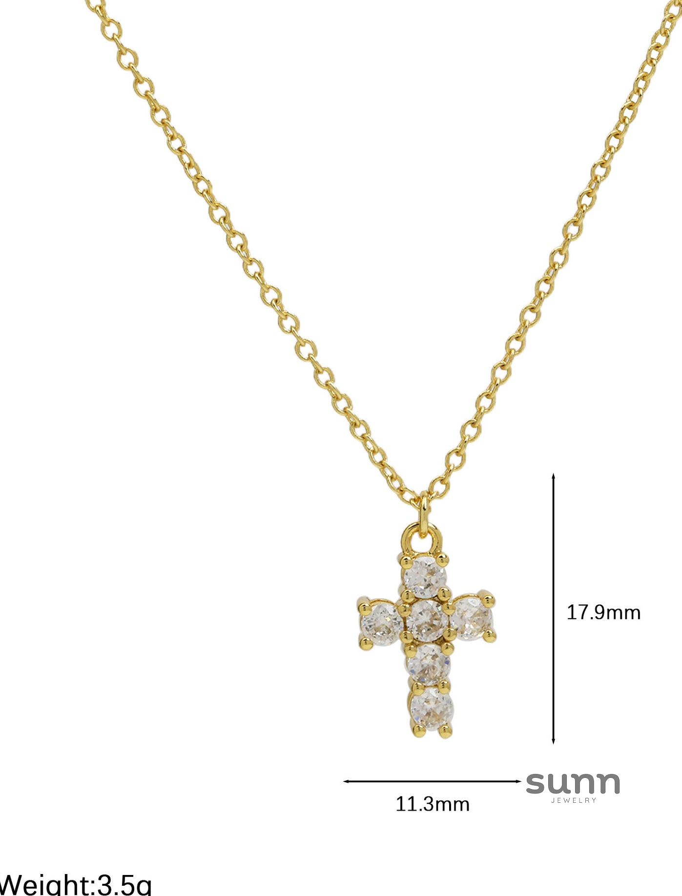 Alysse Birthstone Cross Necklace [G2UJSY8T]