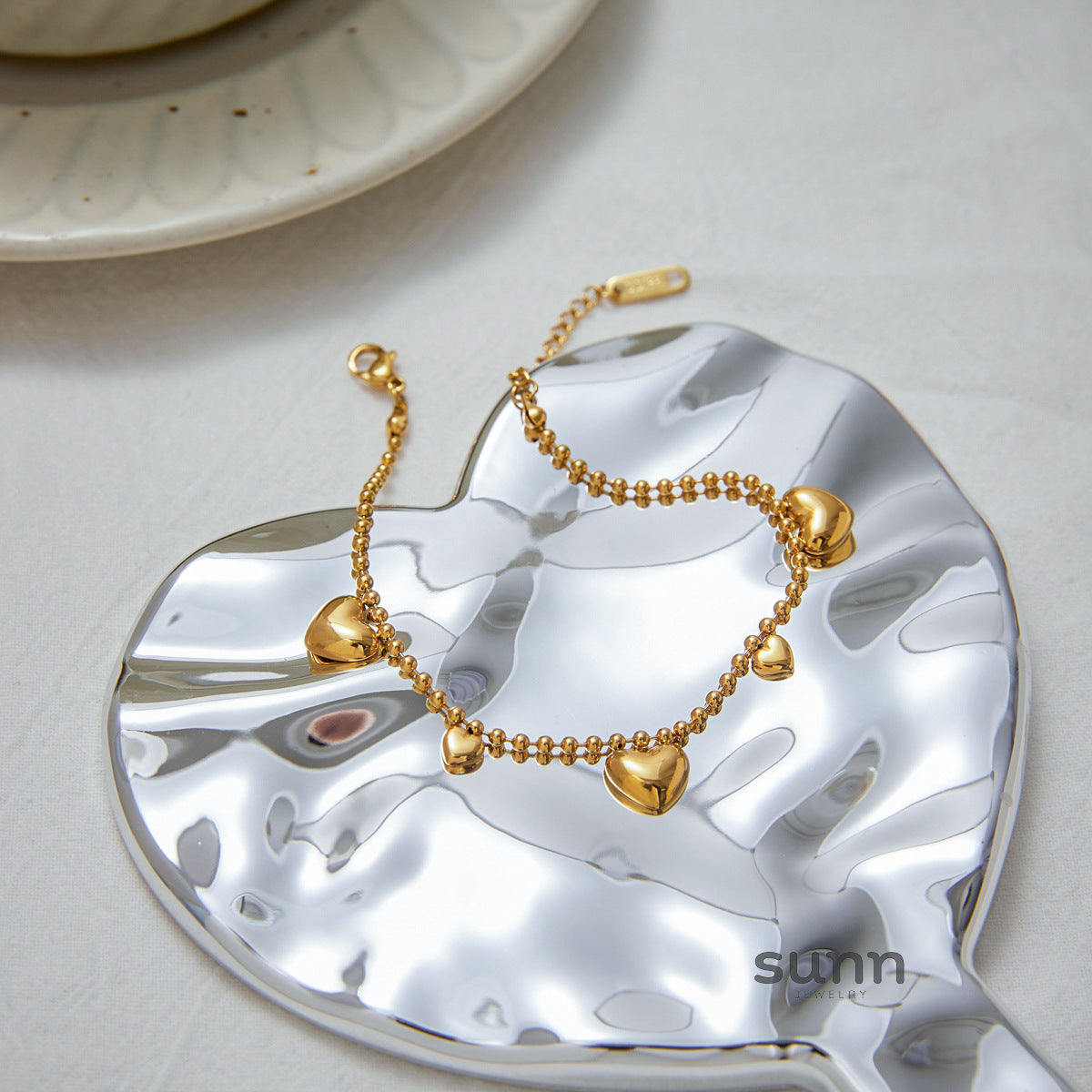 Alysson Gold Love Charm Bracelet [AE8WITHJ]