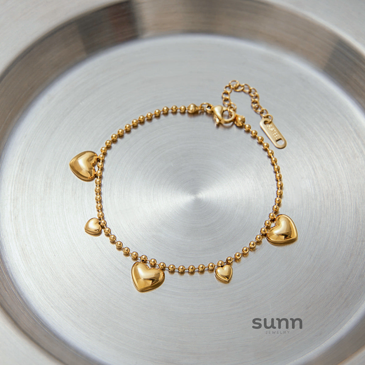 Alysson Gold Love Charm Bracelet [CG5768ZM]
