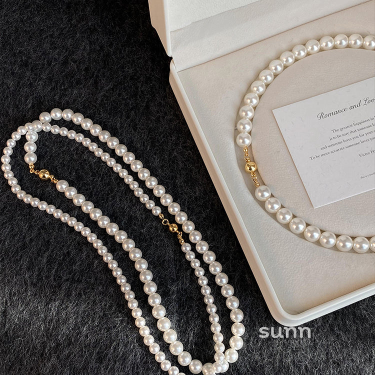 Alyza Layered Pearl Necklace [RU5PB47F]