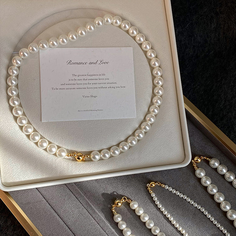 Alyza Layered Pearl Necklace [RU5PB47F]