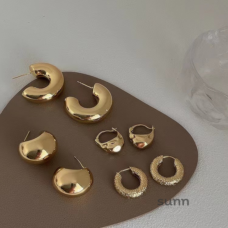 Amada Irregular Metal Earrings
