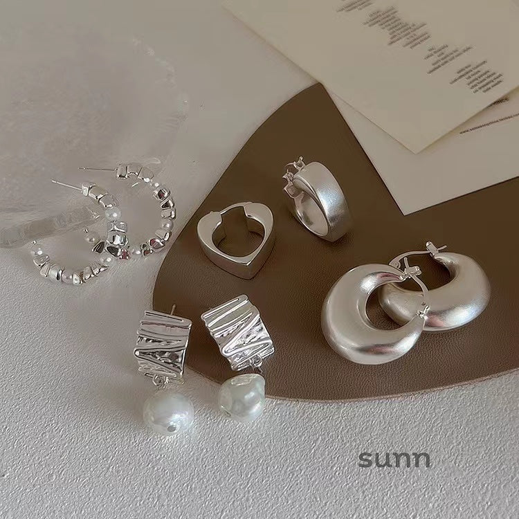 Amada Irregular Metal Earrings