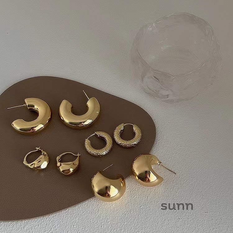 Amada Irregular Metal Earrings