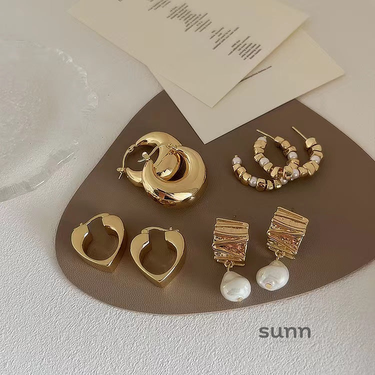 Amada Irregular Metal Earrings