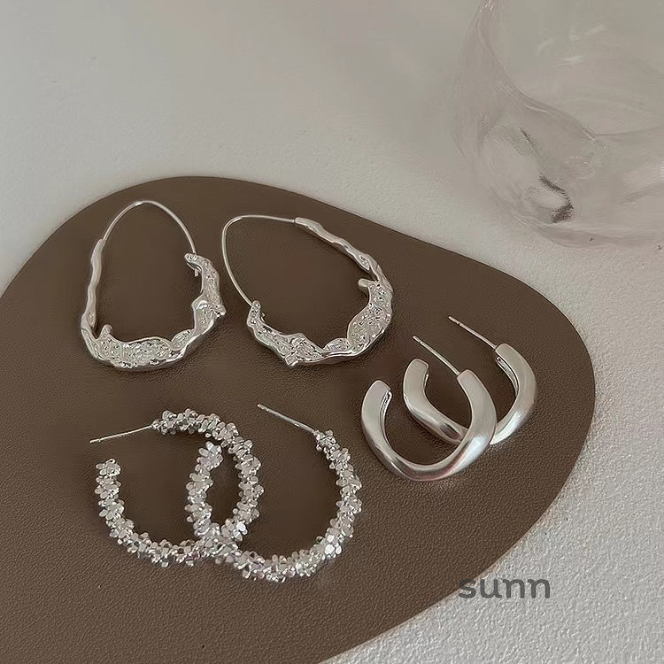 Amada Irregular Metal Earrings