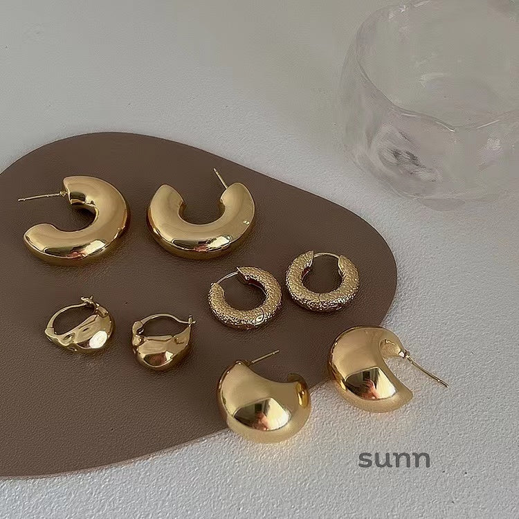 Amada Irregular Metal Earrings