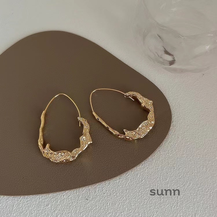 Amada Irregular Metal Earrings