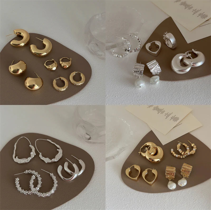 Amada Irregular Metal Earrings
