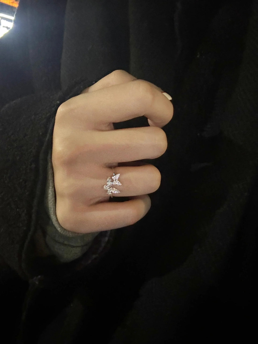 Amaia Butterfly Open Ring