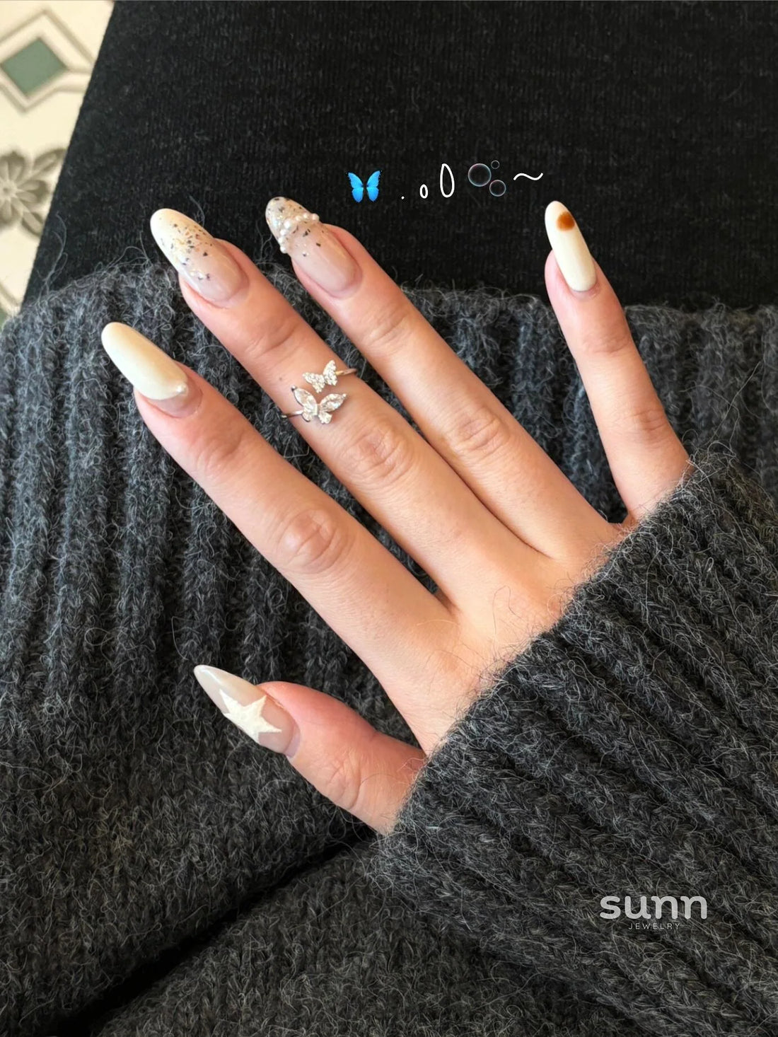 Amaia Butterfly Open Ring