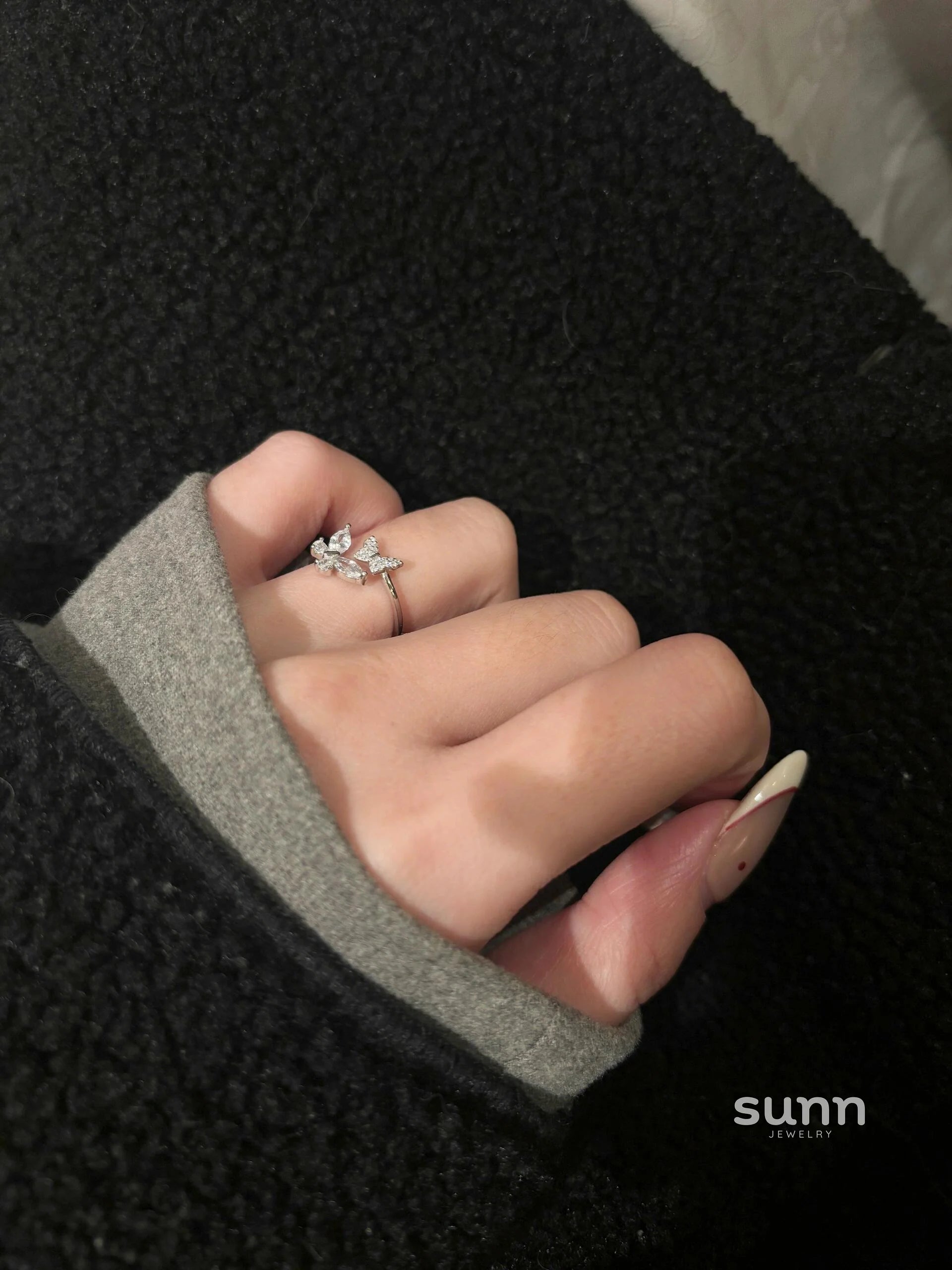 Amaia Butterfly Open Ring
