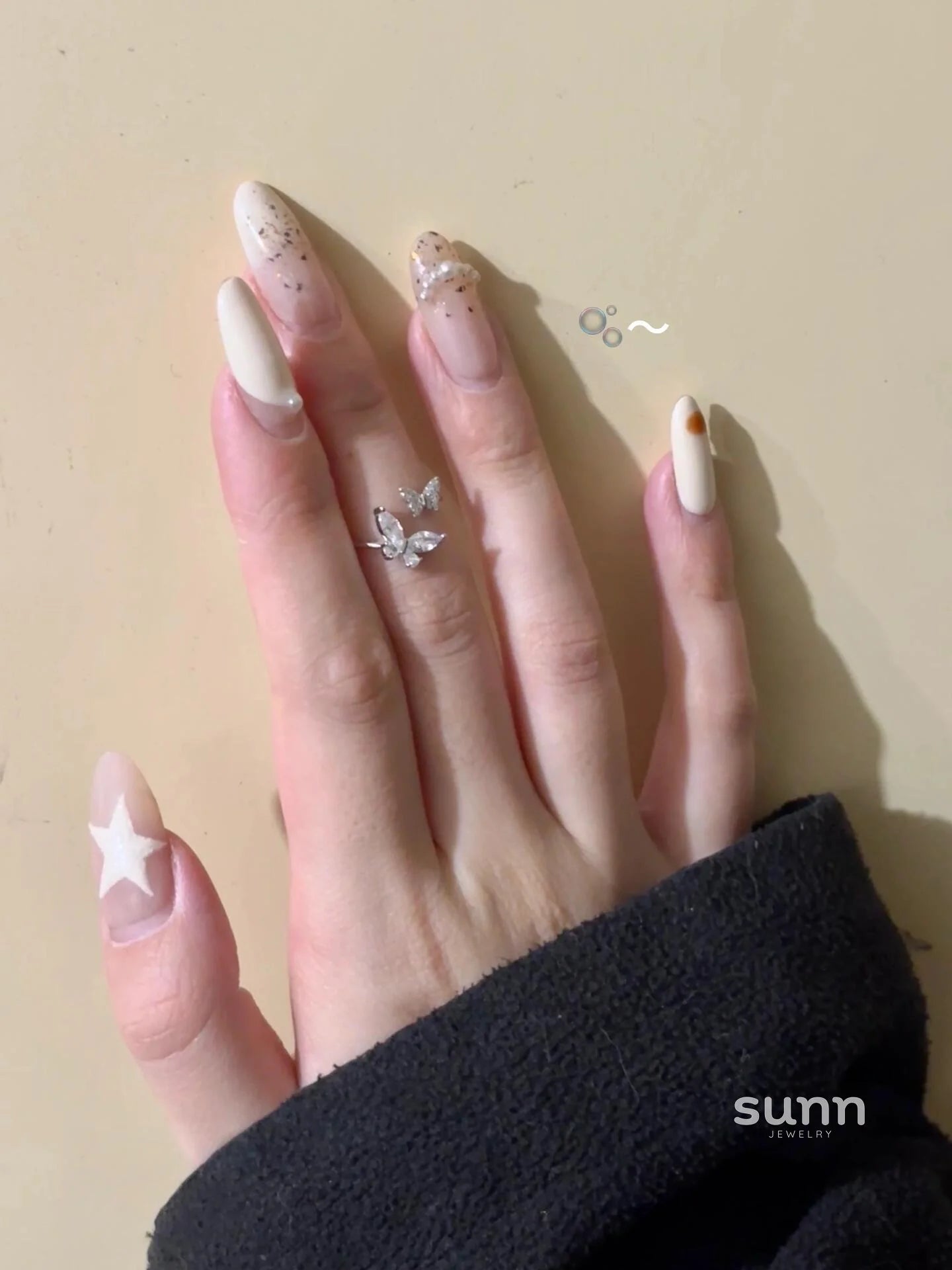 Amaia Butterfly Open Ring