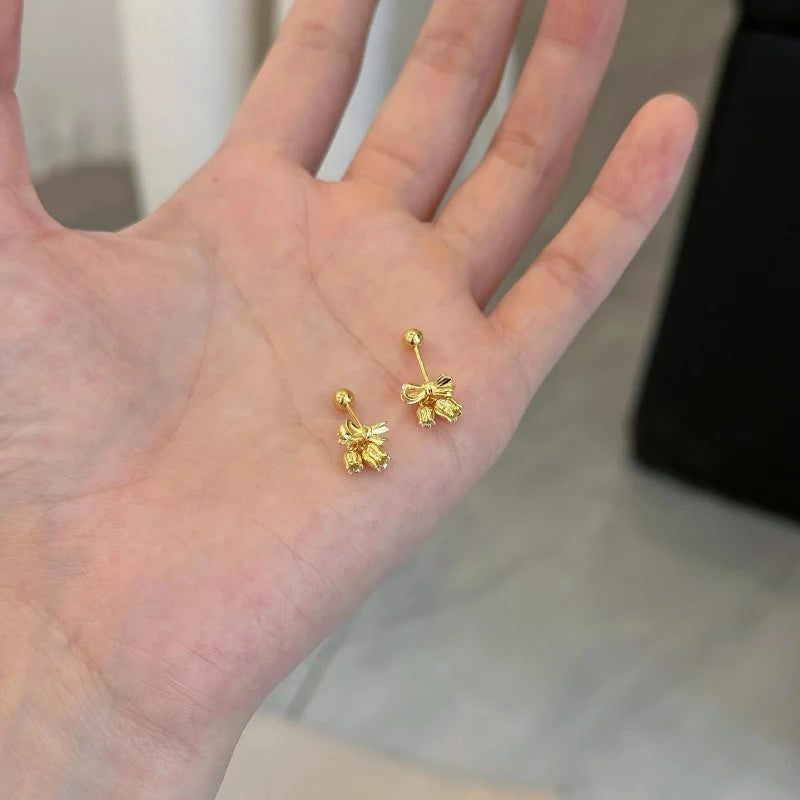 Amaira Bow Lily Stud Earrings