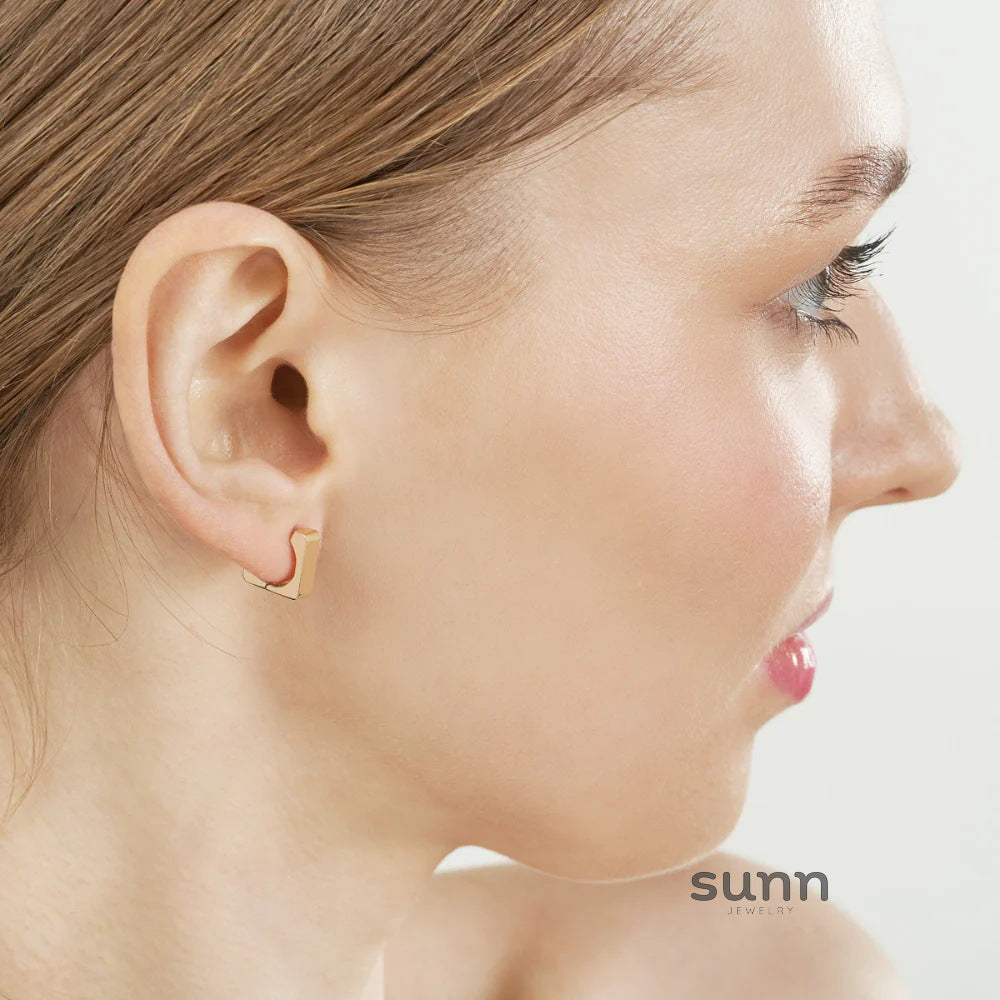 Amaiyah Geometric Hoop Earrings [8KGH3CWP]