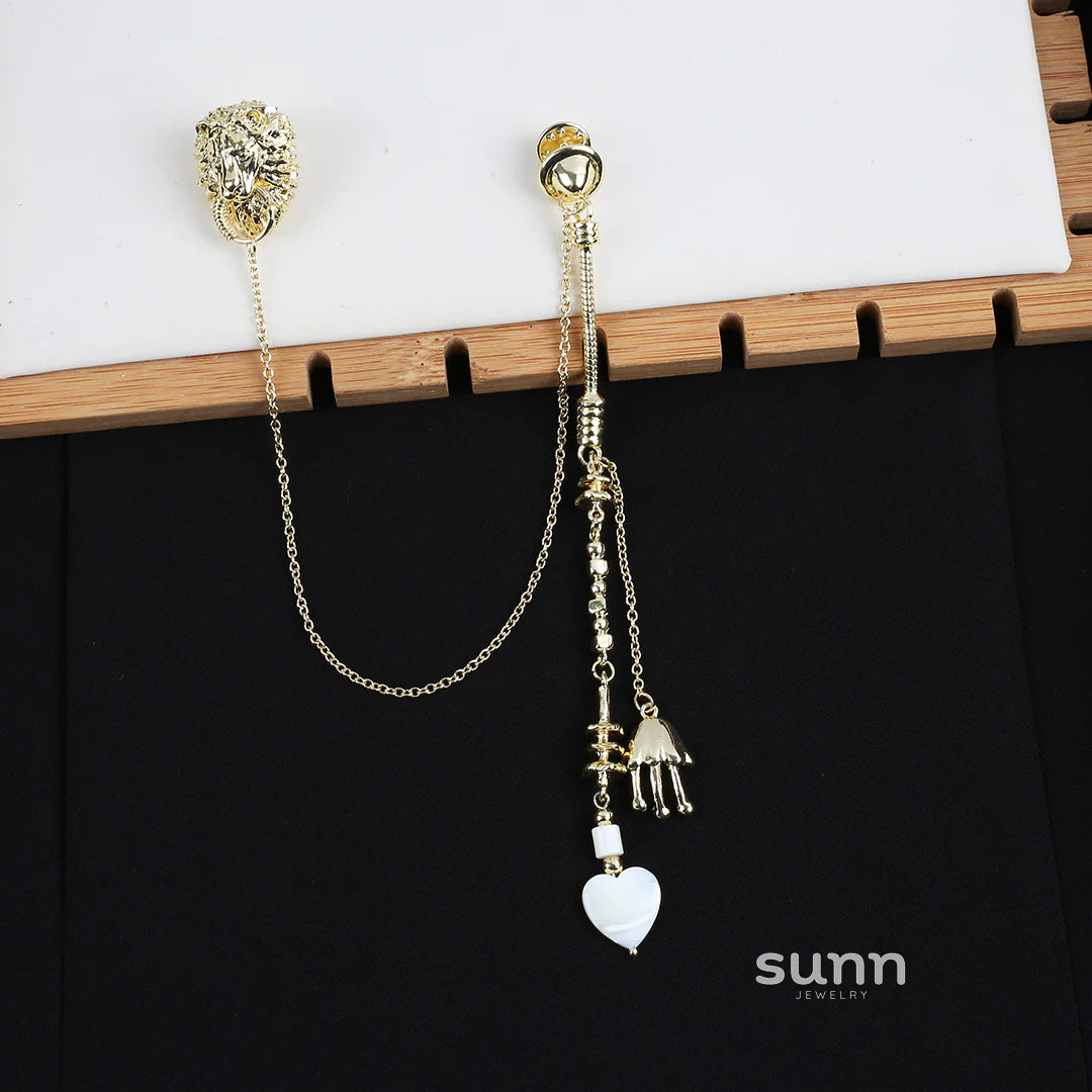 Amaiyah Medusa Tassel Brooch