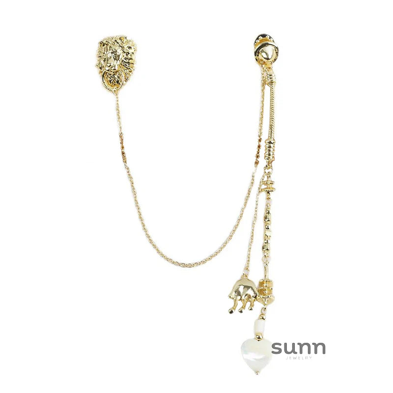 Amaiyah Medusa Tassel Brooch