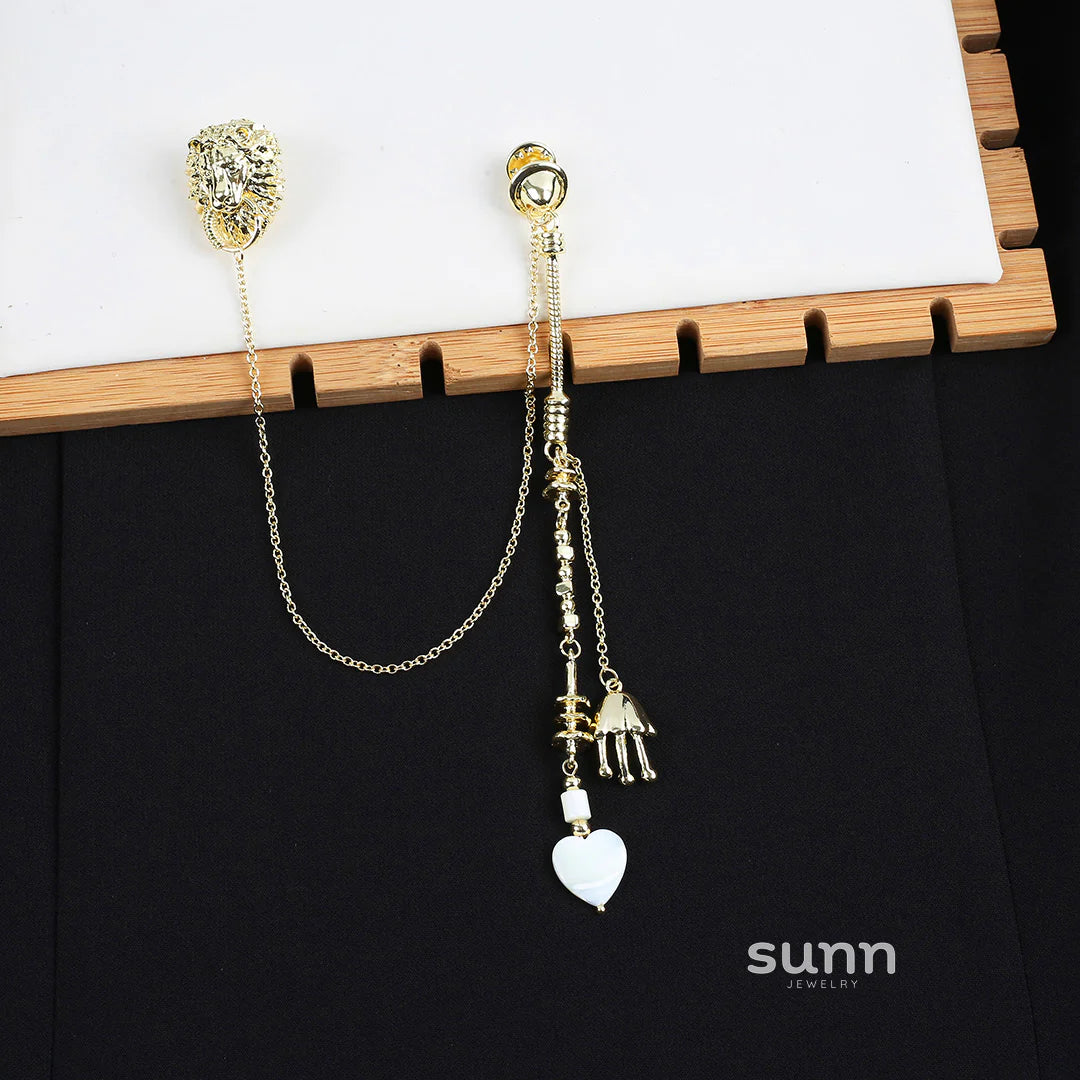 Amaiyah Medusa Tassel Brooch
