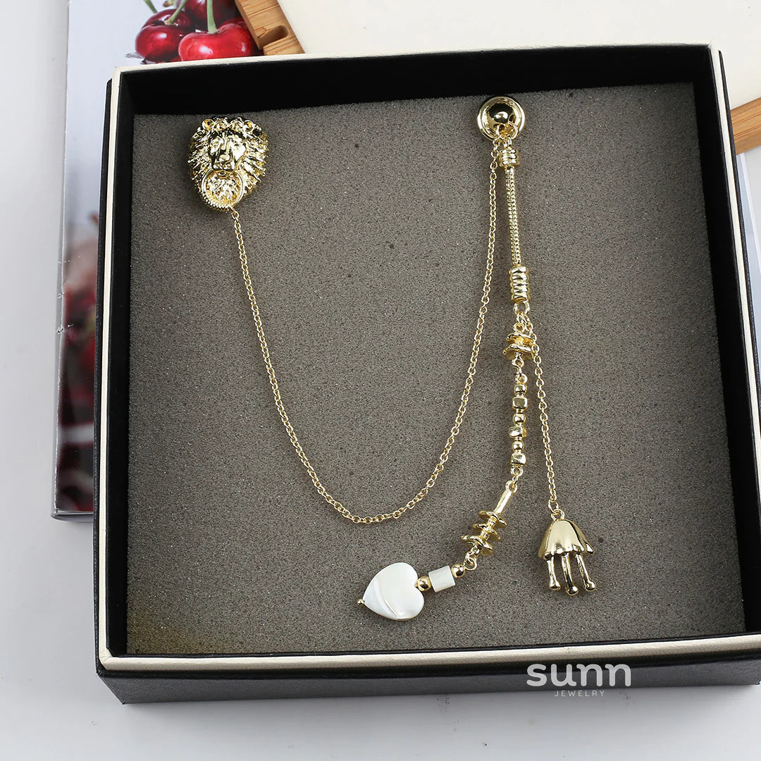 Amaiyah Medusa Tassel Brooch