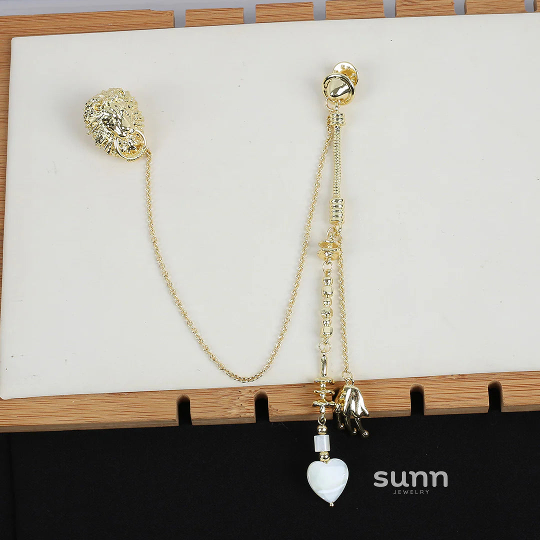 Amaiyah Medusa Tassel Brooch