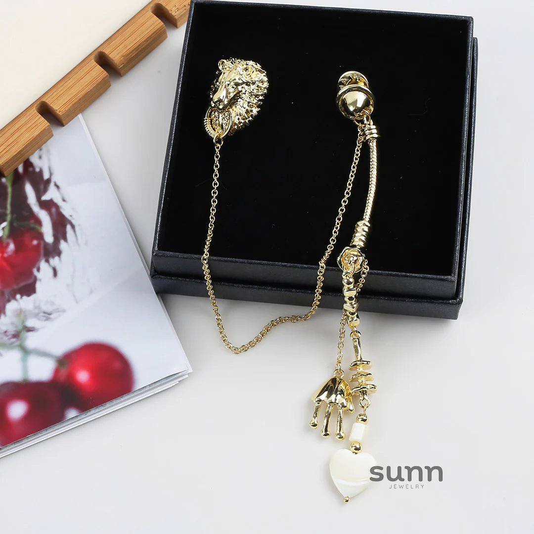 Amaiyah Medusa Tassel Brooch