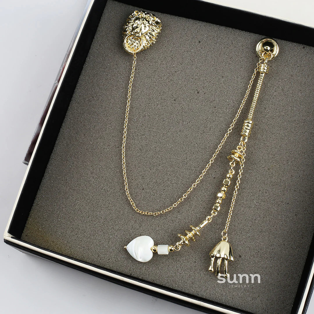 Amaiyah Medusa Tassel Brooch