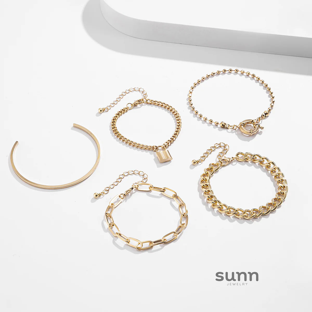 Amaiyah Punk Layered Bracelets Set