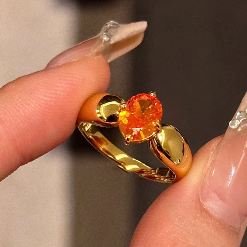 Amalie Vibrant Oval Ring [DESOL0OJ]