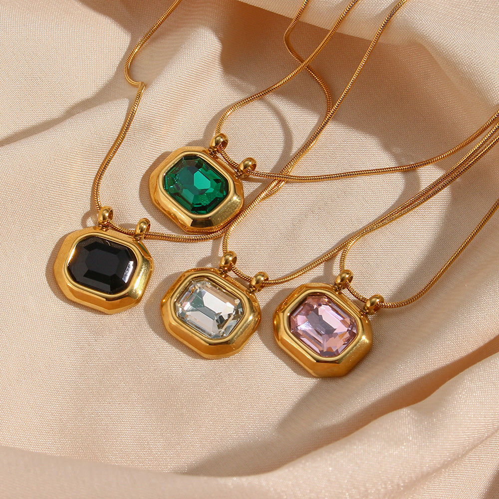 Amanda Gold Zircon Necklace [7Q7AWEFH]