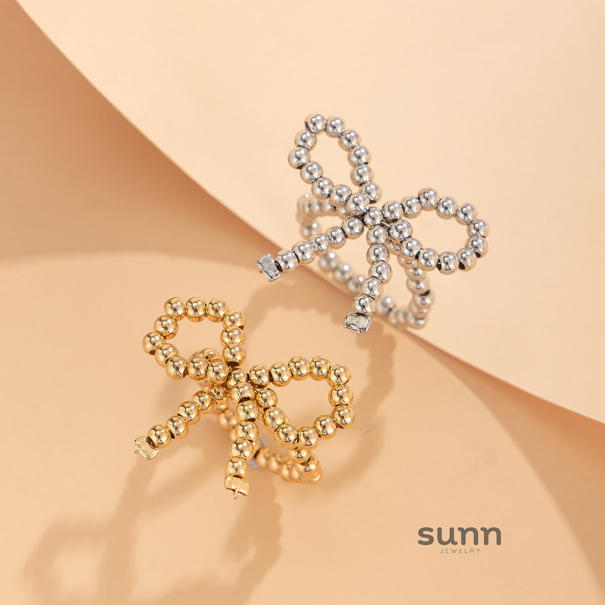 Amanda Pearl Bow Ring Set [TUXUF7DL]