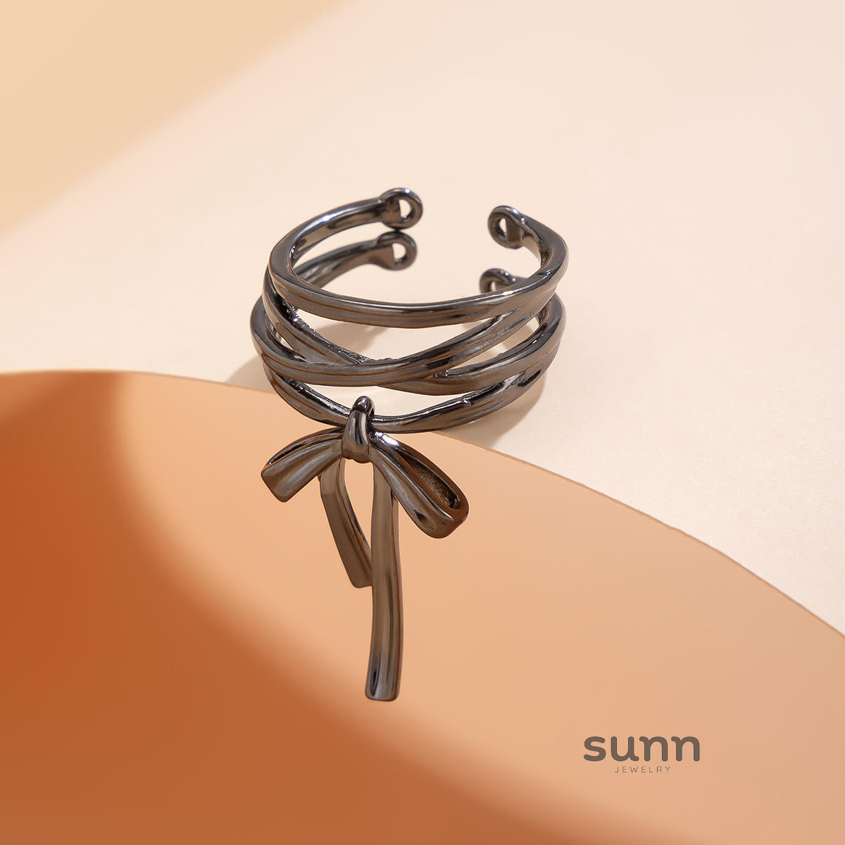 Amanda Pearl Bow Ring Set [XG3D2C56]