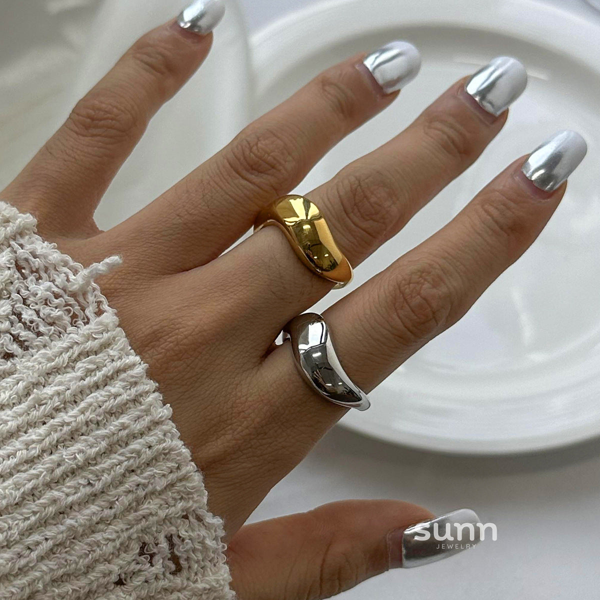 Amaria Chunky Geometric Ring [O5Z7O7B8]