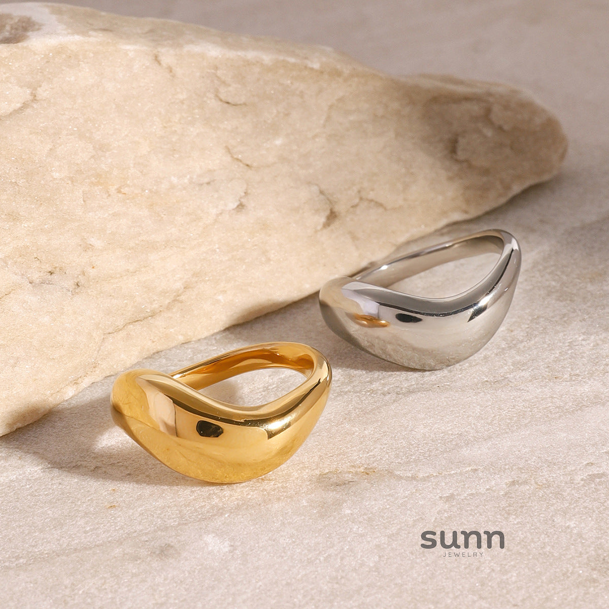 Amaria Chunky Geometric Ring [0M7D15LG]