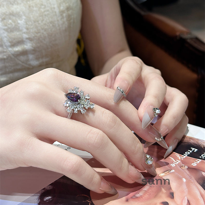 Amarianna Purple Gemstone Ring [W3BV0FOM]