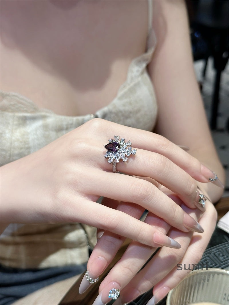 Amarianna Purple Gemstone Ring [NXQN7I65]