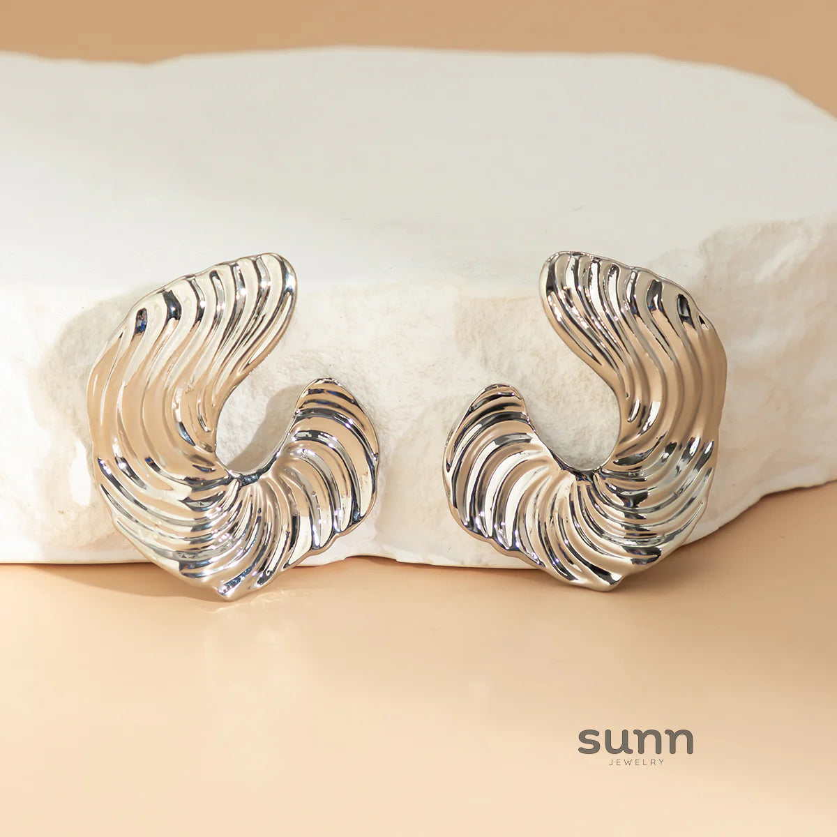 Amarra Textured Stud Earrings