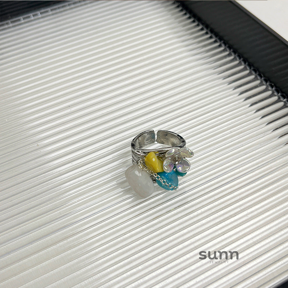 Amaryah Chinoiserie Stacking Ring [1GT7FQWR]