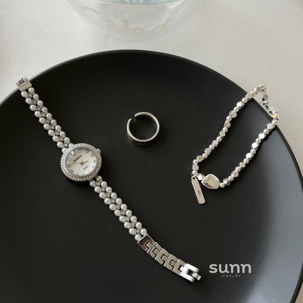 Amaryah Pearl Bracelet Watch [18CSI47L]