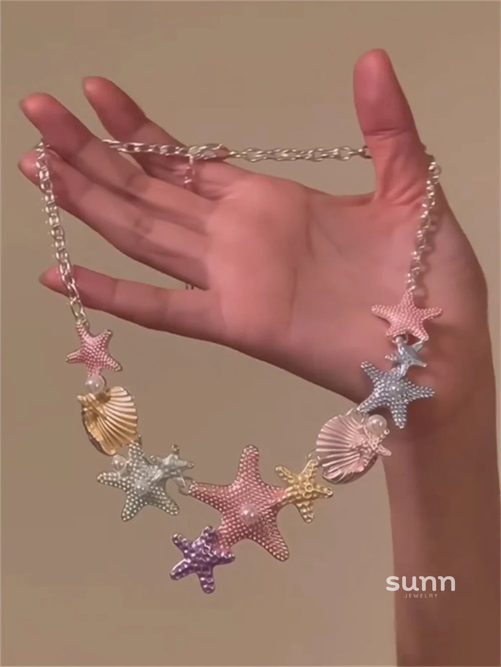 Amauri Colorful Starfish Necklace