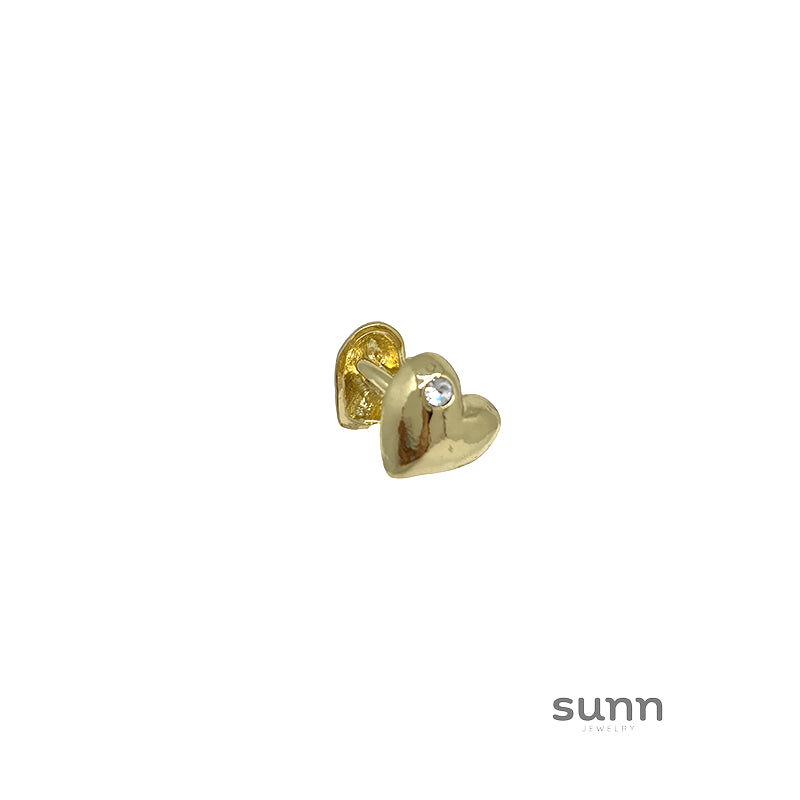 Amayra Silver Heart Ear Cuff [2MYIJJ7G]