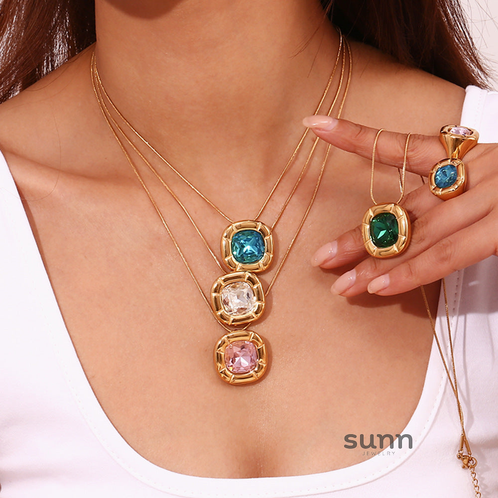 Amayra Zircon Bloom Jewelry [HNZI1DRB]
