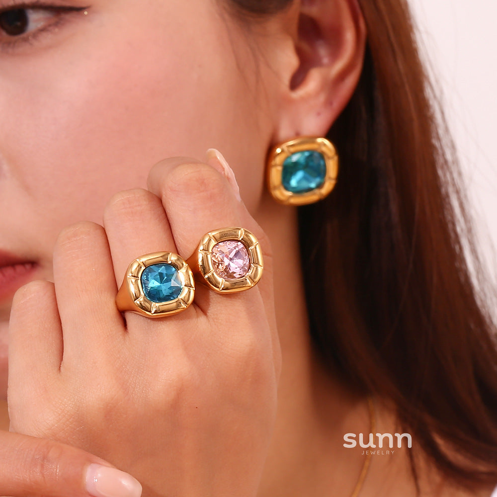 Amayra Zircon Bloom Jewelry [6HYRUHCI]