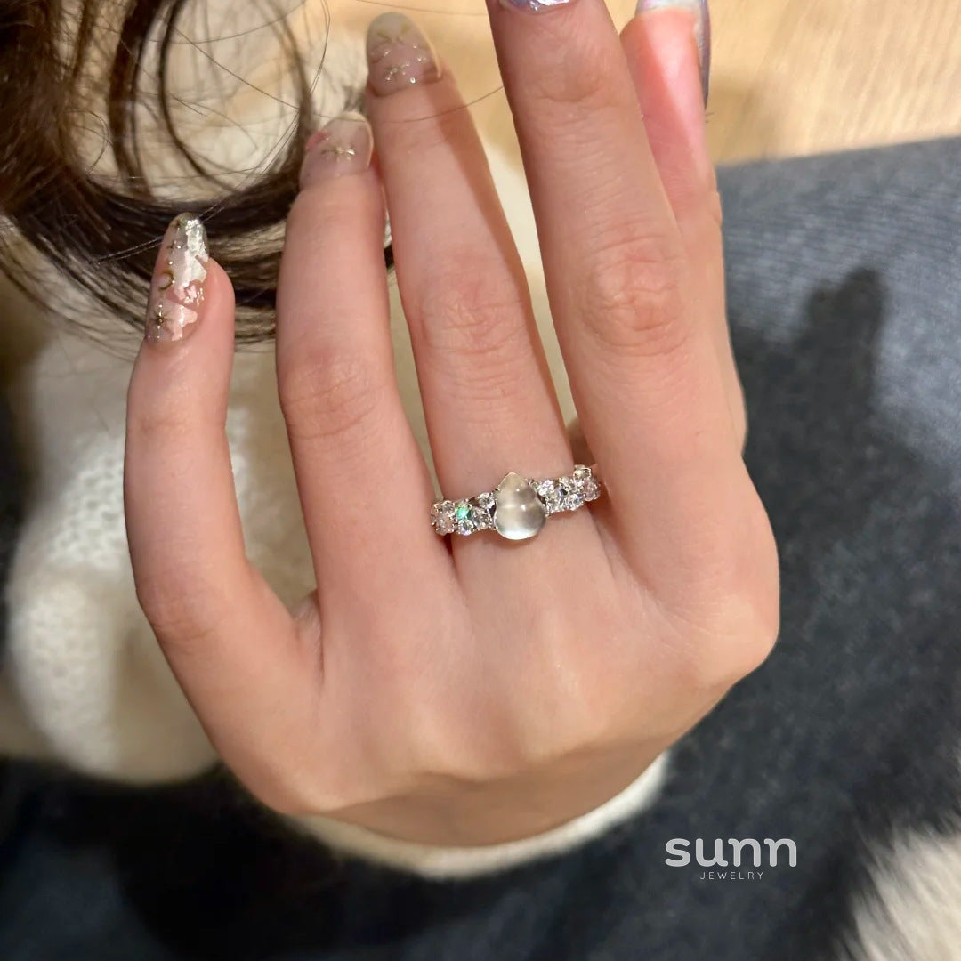 Amazing Jade Gourd Inlay Ring [JJQ20L0B]