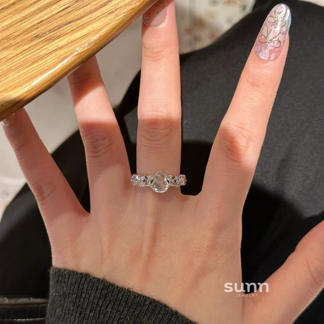 Amazing Jade Gourd Inlay Ring [3DL0X5L5]