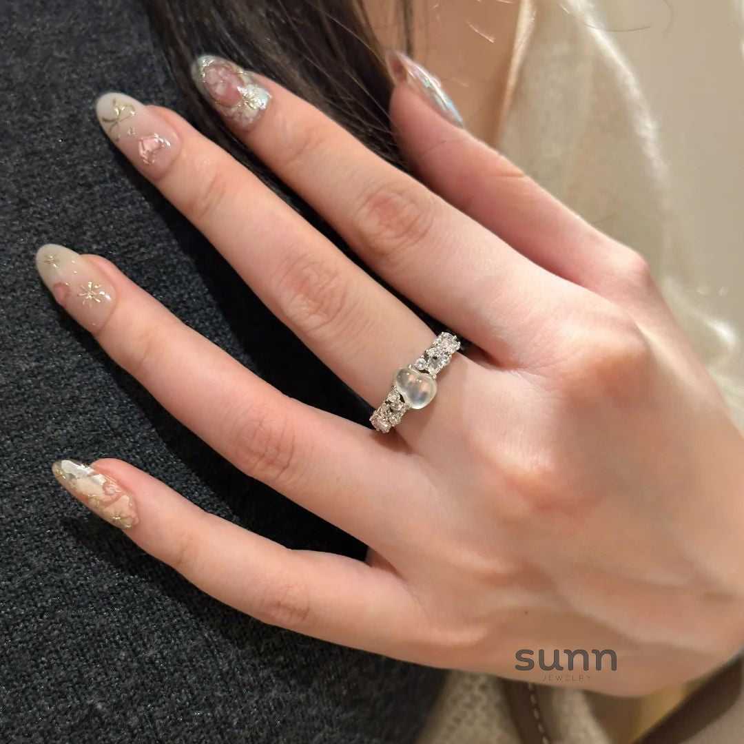 Amazing Jade Gourd Inlay Ring [4QUWE9U6]