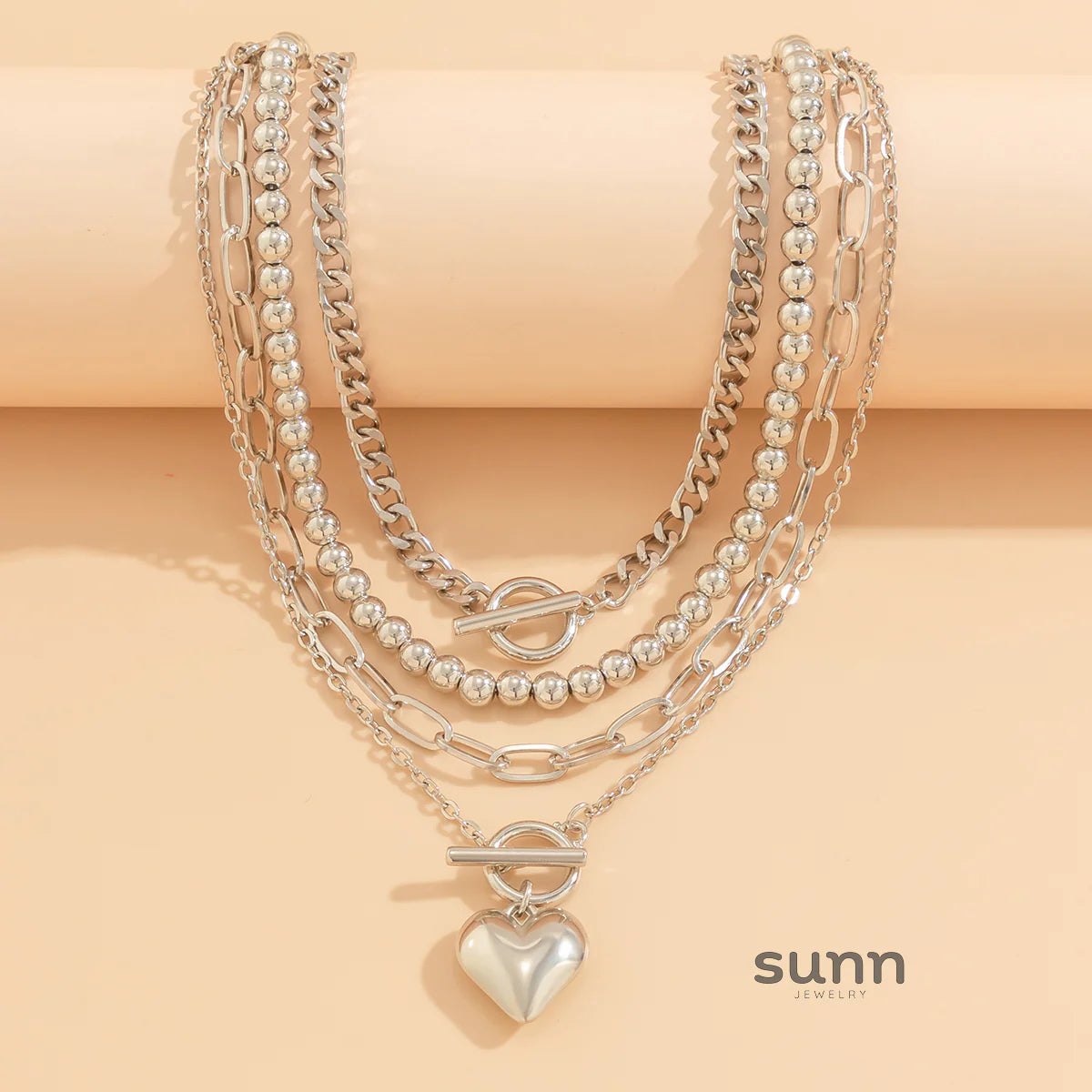 Amazing Layered Charm Necklace Set