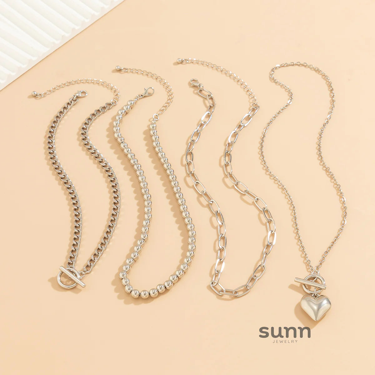Amazing Layered Charm Necklace Set