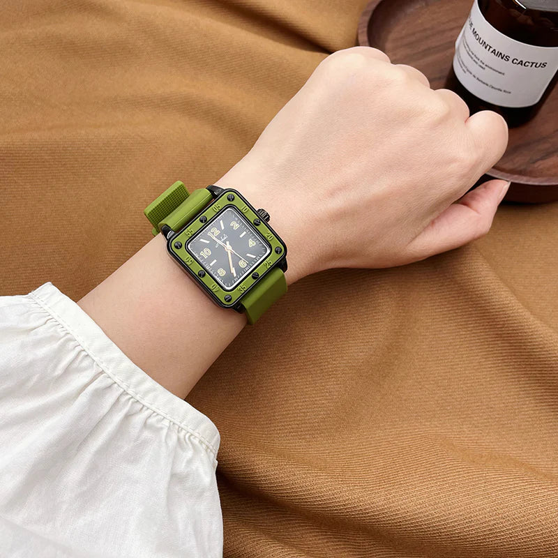 Amazing Silicone Square Watch