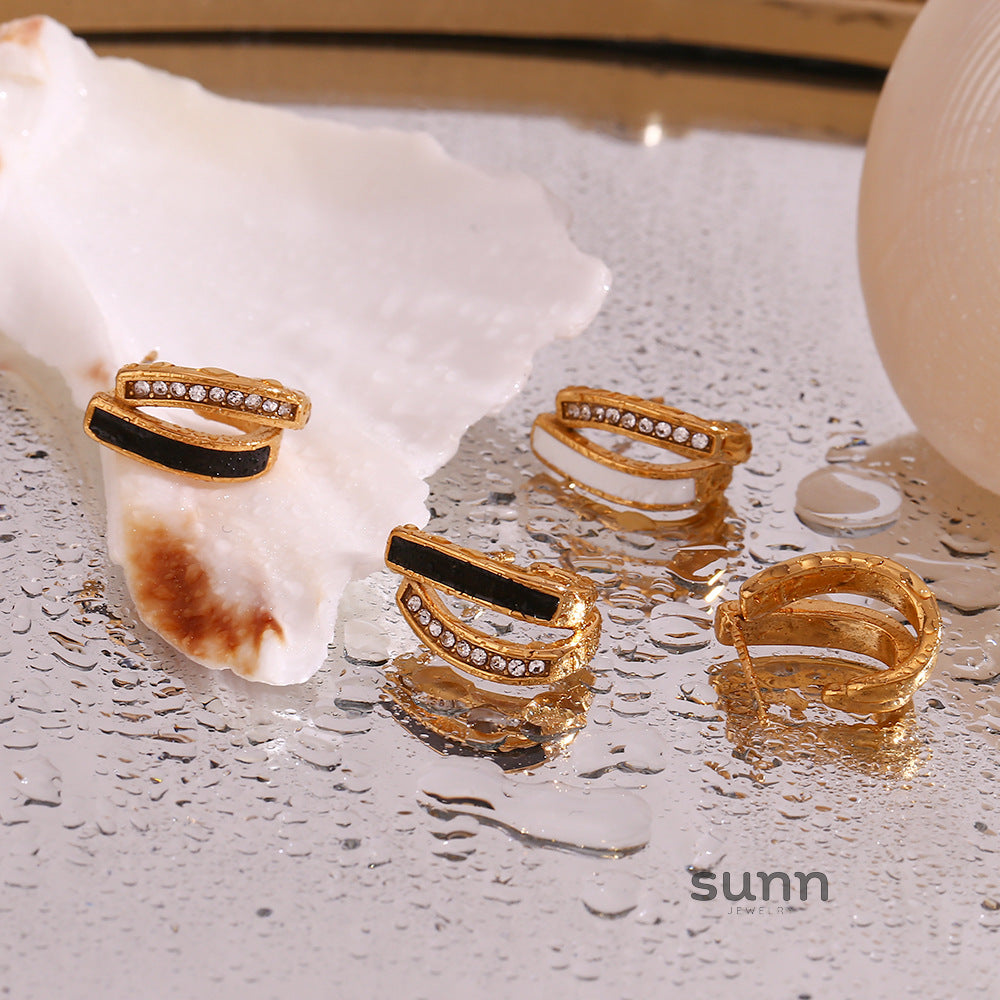 Amberley Hammered Geometric Earrings [BVY95L3R]