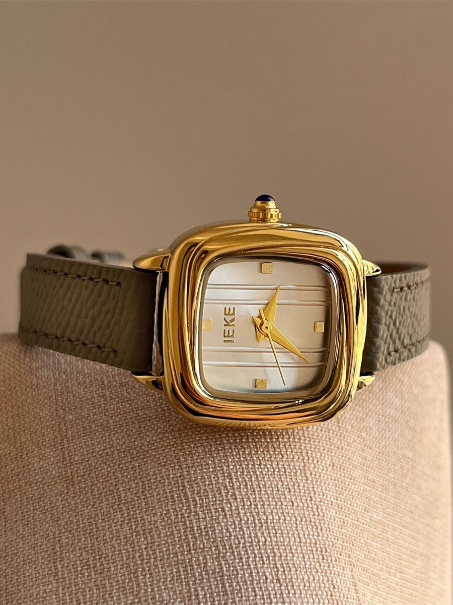 Amberley Retro Leather Watch [9DYR0NSU]